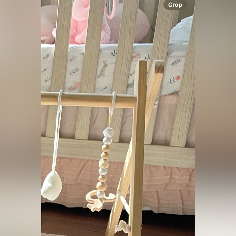 Pottery Barn Sadie Ruffle Organic crib skirt. Like New! - Picture 2 of 2